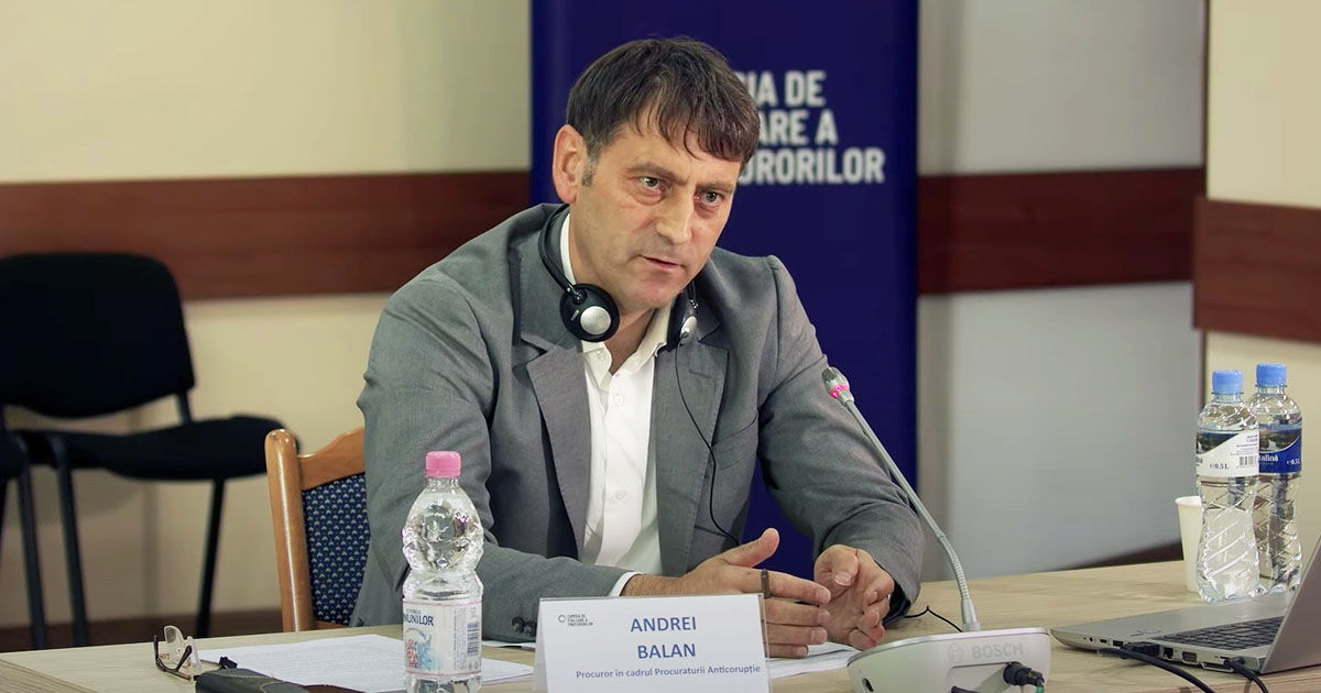 Procurorul Andrei Balan de la Anticorupție nu a promovat evaluarea integrității.