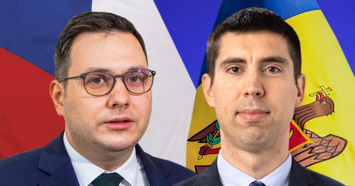 Михай Попшой провел телефонный разговор с министром иностранных дел Чехии. Коллаж Point.md.