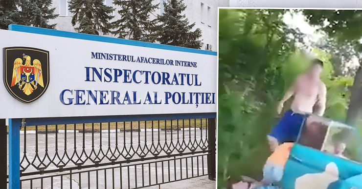 ГИП ведет расследования драки с участием полицейского в Бричанском районе. Коллаж: Point.md