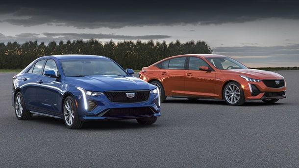 Cadillac представил мощные седаны CT4-V и CT5-V.