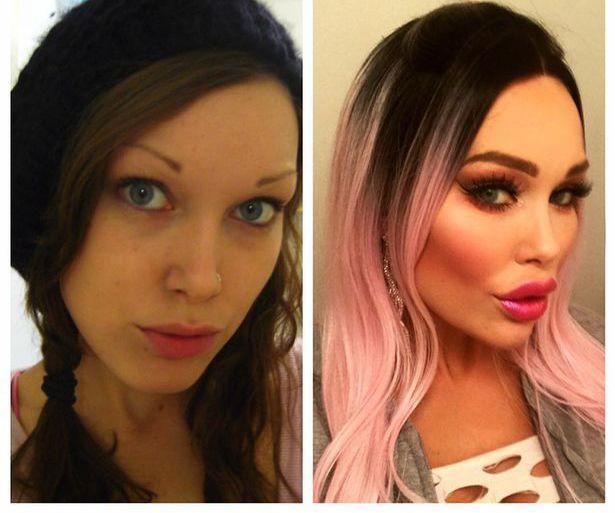 Девушка превратила лицо в маску из Snapchat