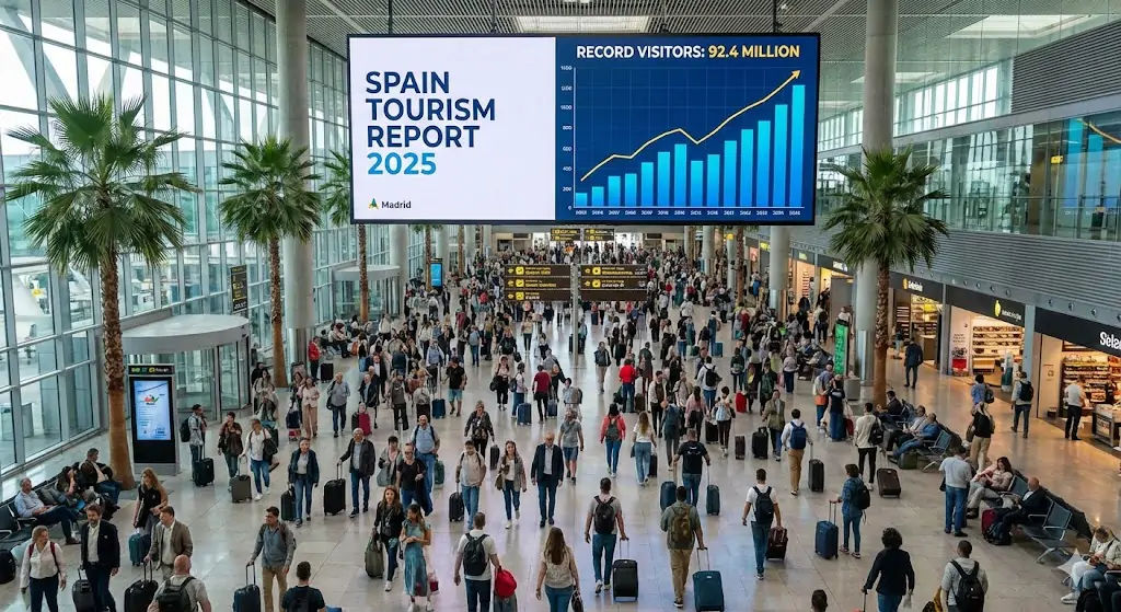 Spania stabilește un record turistic: Aproape 97 de milioane de vizitatori în 2025.
