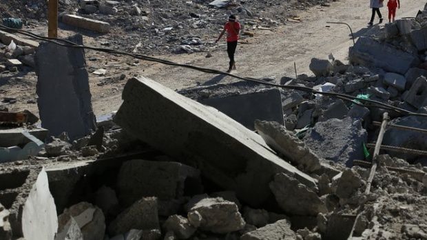 Palestinienii au trimis o rachetă spre Israel.
