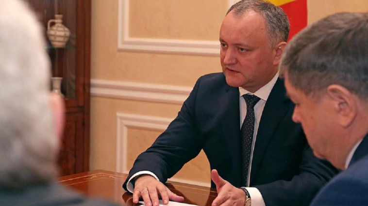 Igor Dodon s-a întâlnit cu ambasadorii statelor ex-sovietice acreditați în Republica Moldova. Foto: Facebook/Igor Dodon