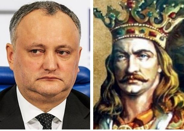 Dodon vrea să dăruiască României o statuie a lui Ștefan cel Mare