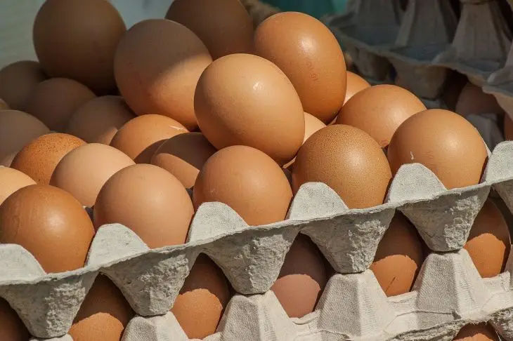 Un lot de ouă de găină, retras de pe piață din cauza contaminării cu salmonella.