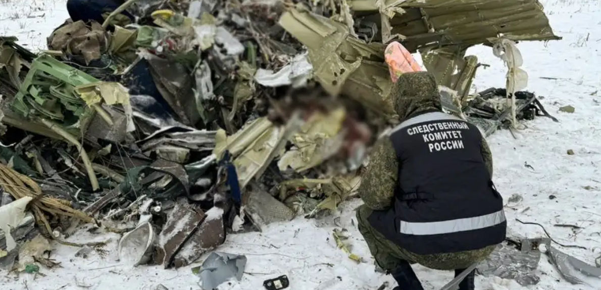СК РФ опубликовал видео с места крушения Ил-76.
