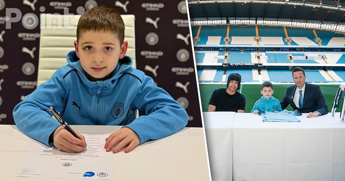 Un fotbalist de opt ani din Moldova a semnat un contract cu Manchester City.