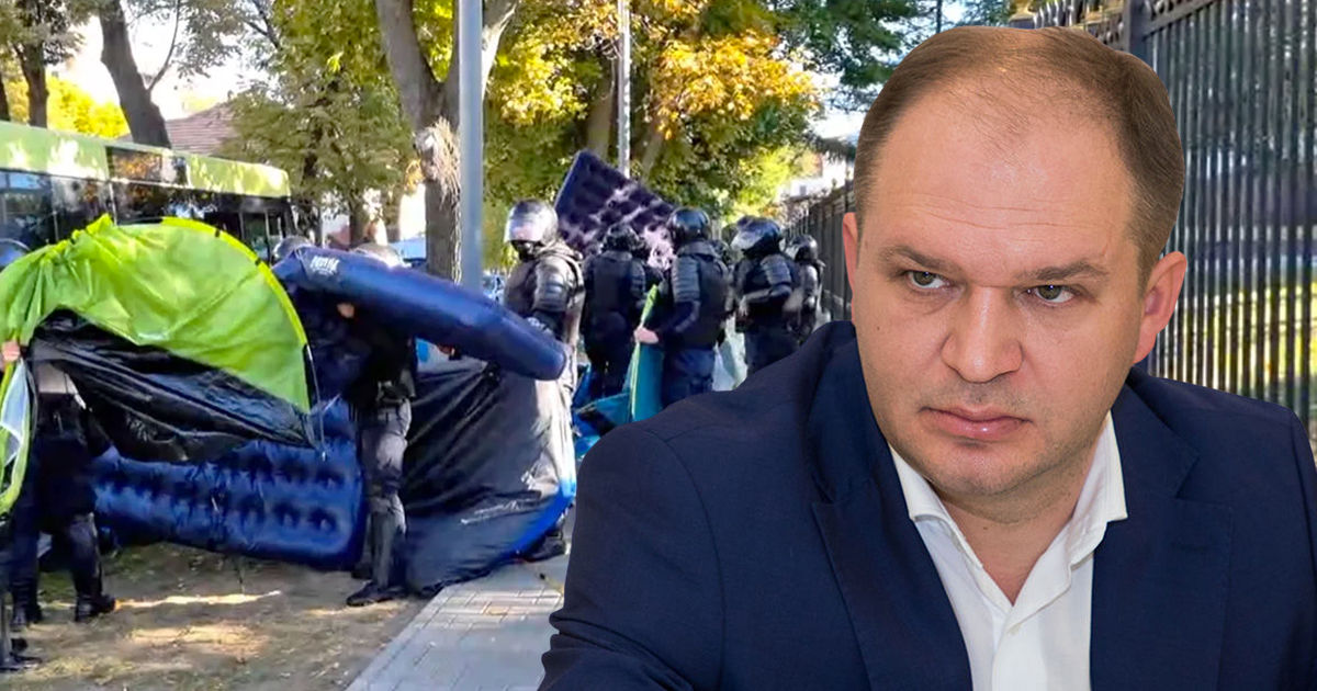 Ион Чебан отреагировал на принудительную эвакуацию палаток.