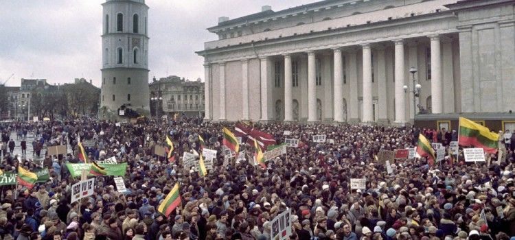 Митинги в Литве при развале СССР.
