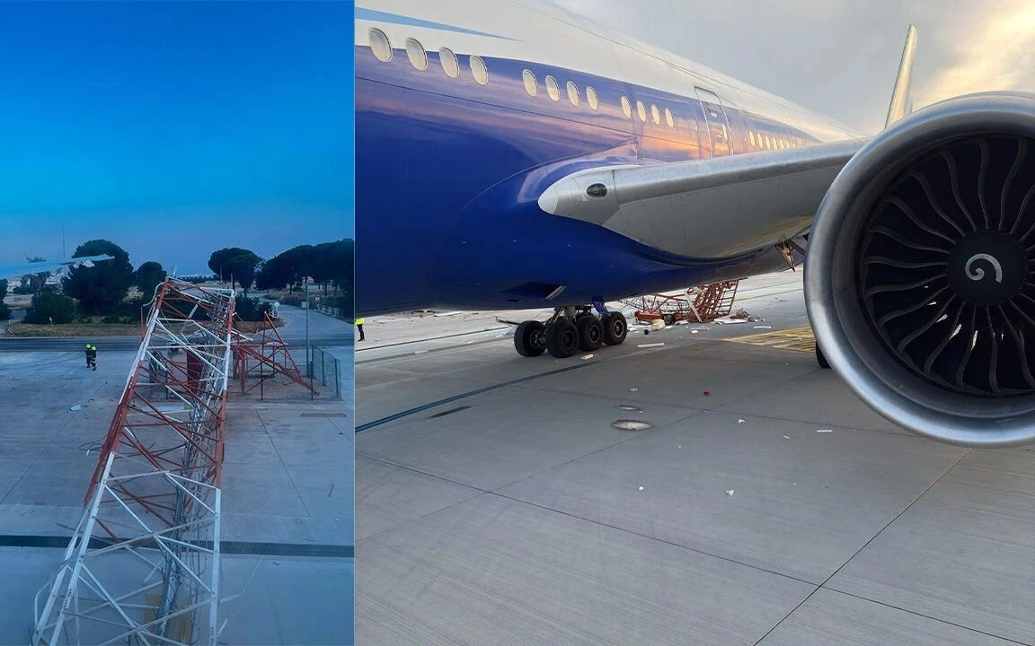 Un avion Turkish Airlines a lovit cu aripa o antenă radar pe aeroportul din Antalya.