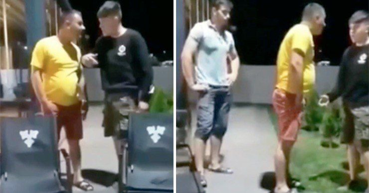 В Каушанах полицейский подрался с молодыми людьми на террасе.