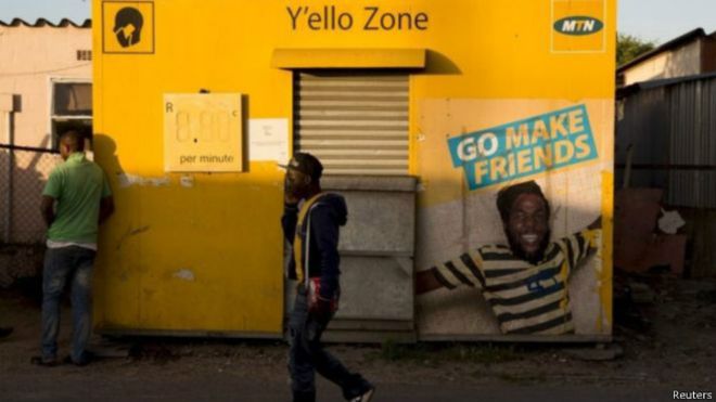 Офисы и рекламу MTN в Нигерии можно увидеть всюду.