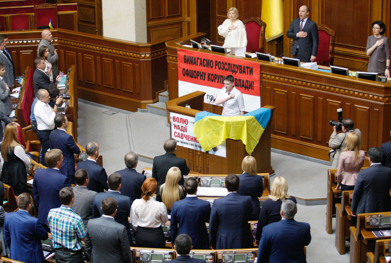 Народный депутат Верховной рады Надежда Савченко.