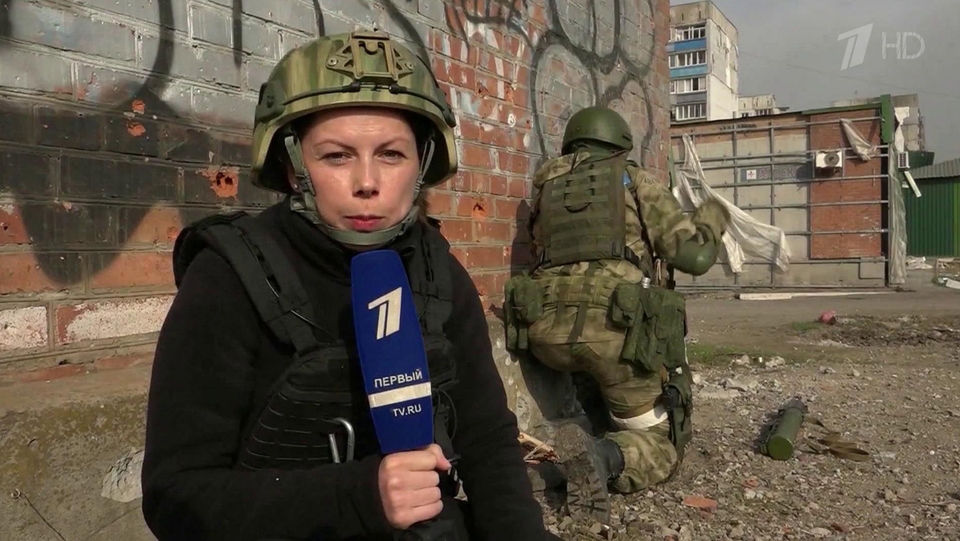 Военный корреспондент «Первого канала» Ирина Куксенкова.