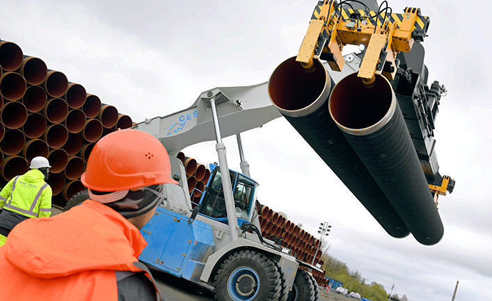"Газпрому" осталось построить в России 40 км газопровода для "Северного потока - 2".