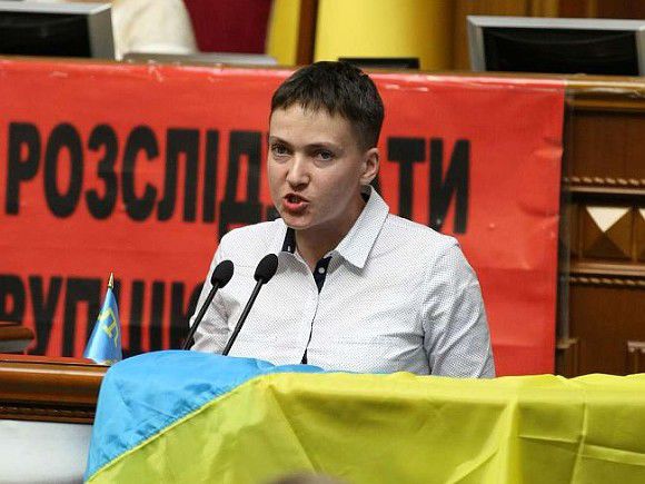 Депутат Верховной рады Надежда Савченко.