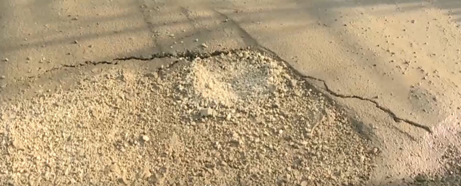 Работы по подключению к воде не остались бесследны.