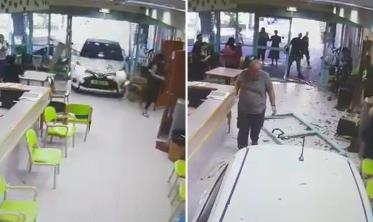 В дом престарелых, расположенный в городе Раанана, заехала 74-летняя женщина на своем автомобиле. 