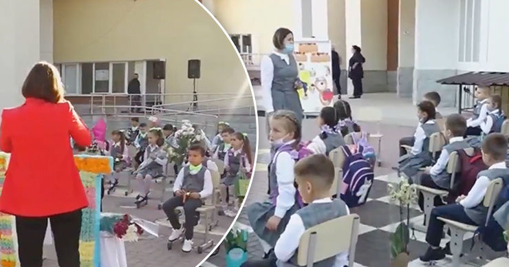 В одном из оргеевских лицеев проводят уроки на природе. Коллаж: Point.md