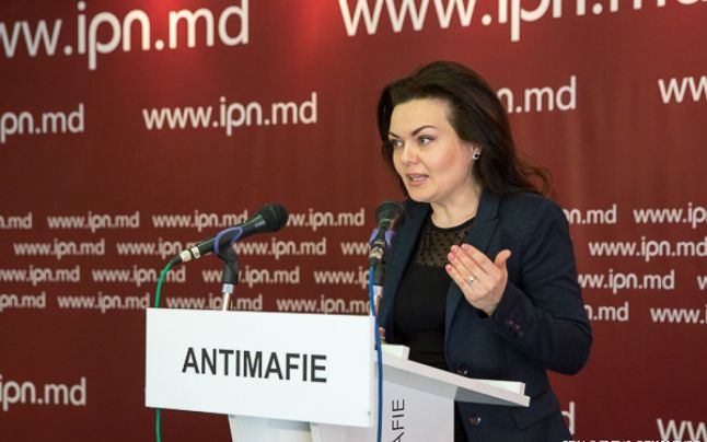 Vicepreşedintele Mişcării Populare Antimafie, Daniela Bodrug. Foto: ipn.md