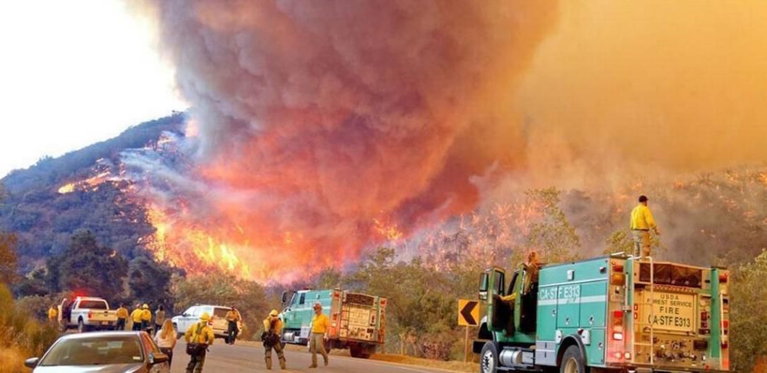 Imaginea săptămânii: Incendiile din California, văzute din cosmos