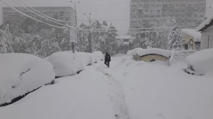 A fost declarată situaţie excepţională. Foto:martor ocular