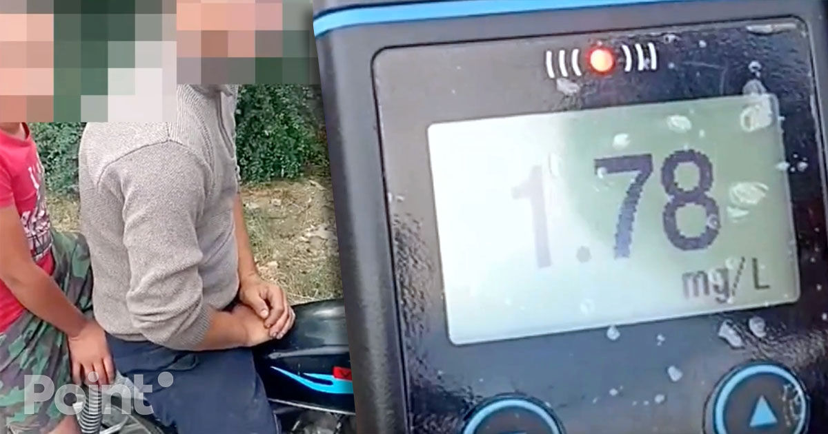 В Оргеевском районе задержан нетрезвый мотоциклист: с ним был ребенок.