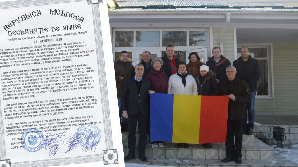 Коммуна Паркова выразила приверженность национальным и демократическим ценностям румынского культурного пространства. Фото: realitatea.md.
