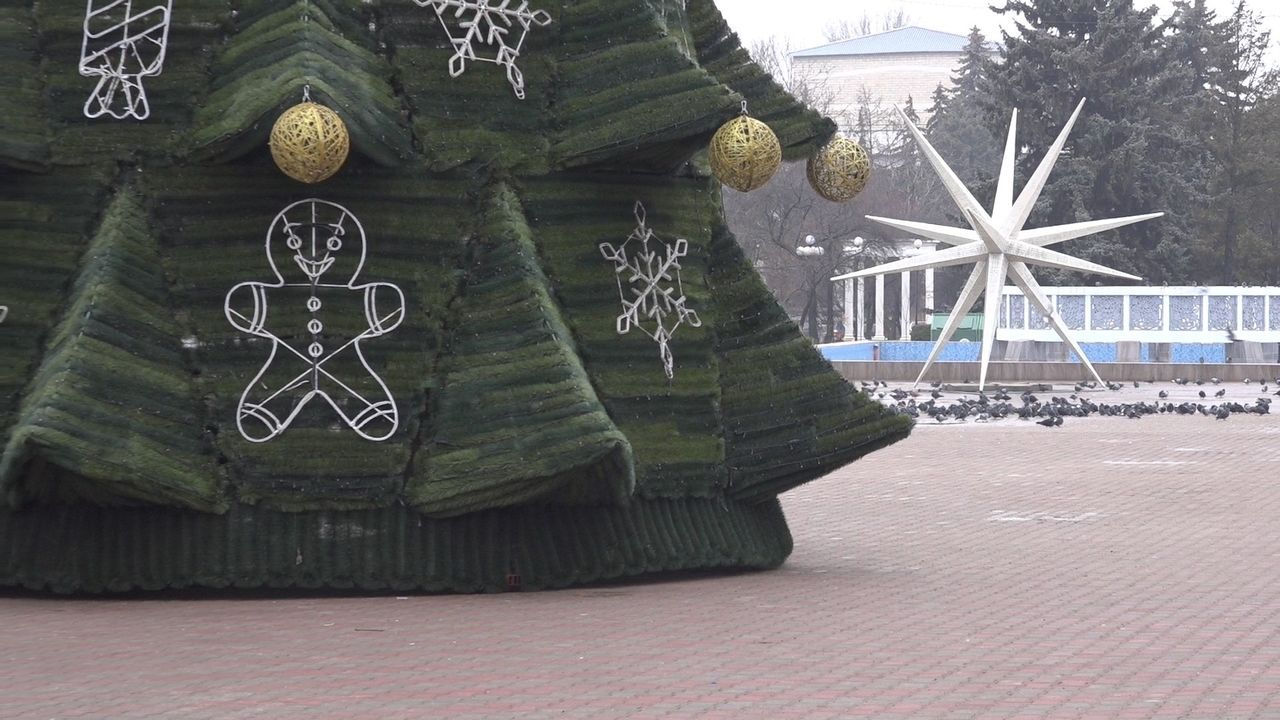 В Бельцах заканчивают наряжать елку и анонсируют ее праздничное открытие.