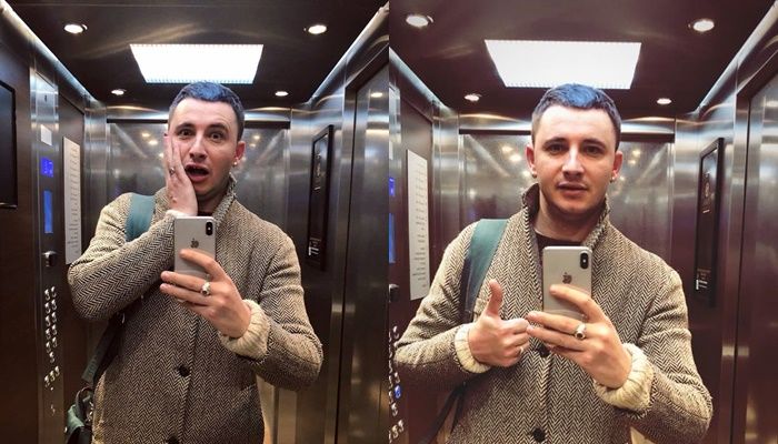 Emilian Crețu și-a schimbat culoarea părului: E albăstrel. Foto: ea.md