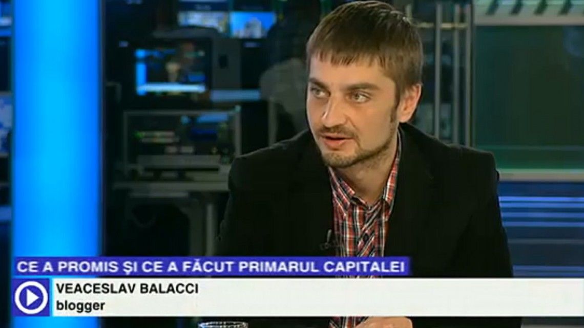 Bloggerul Veaceslav Balacci. 