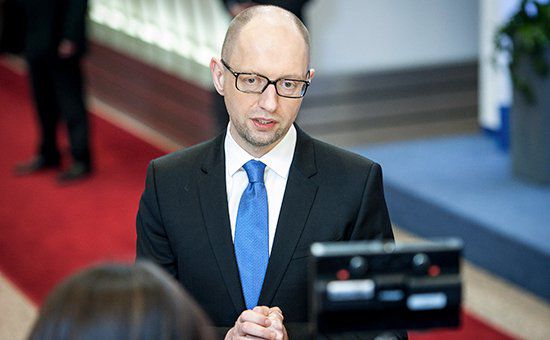 Глава правительства Украины Арсений Яценюк.