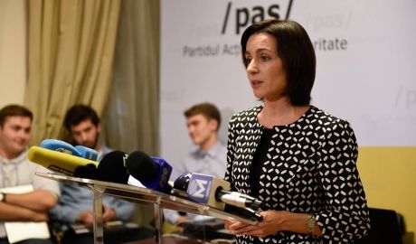 Кандидат в президенты от партии Действие и солидарность Майя Санду.