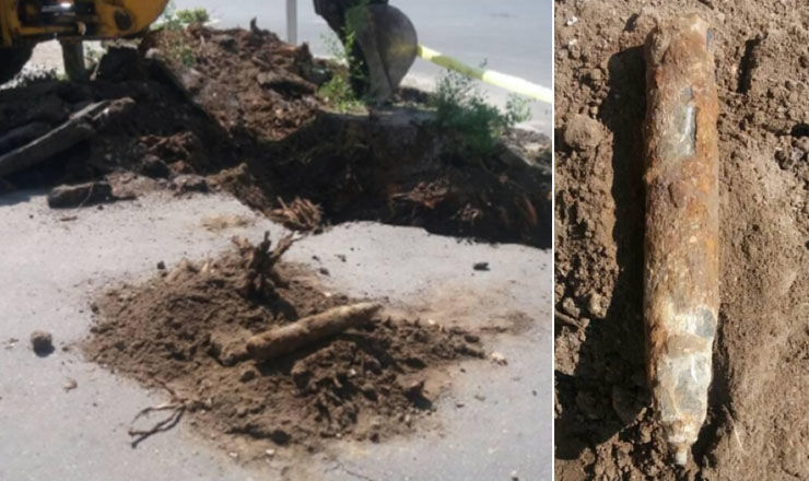 Снаряд времен Второй мировой войны был взорван на полигоне в Бульбоаке.