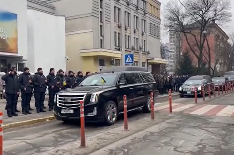 В Киеве состоялось прощание с руководством МВД, погибшим в Броварах.
