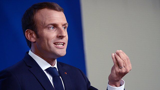 Президент Франции Эммануэль Макрон.