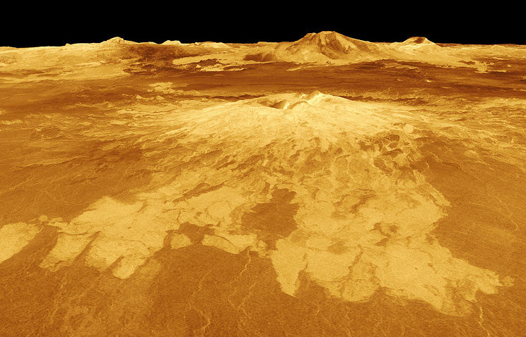 Визуализация поверхности Венеры. Фото: NASA/JPL