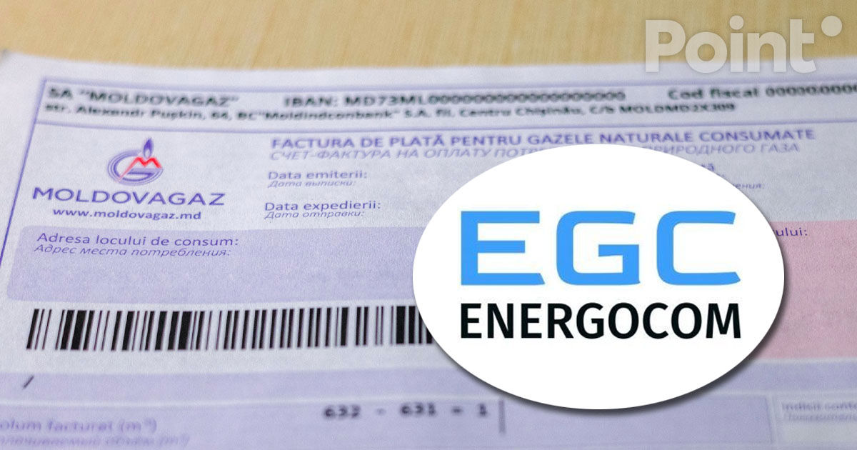 Primele facturi la gaz emise de Energocom vor fi distribuite din octombrie.