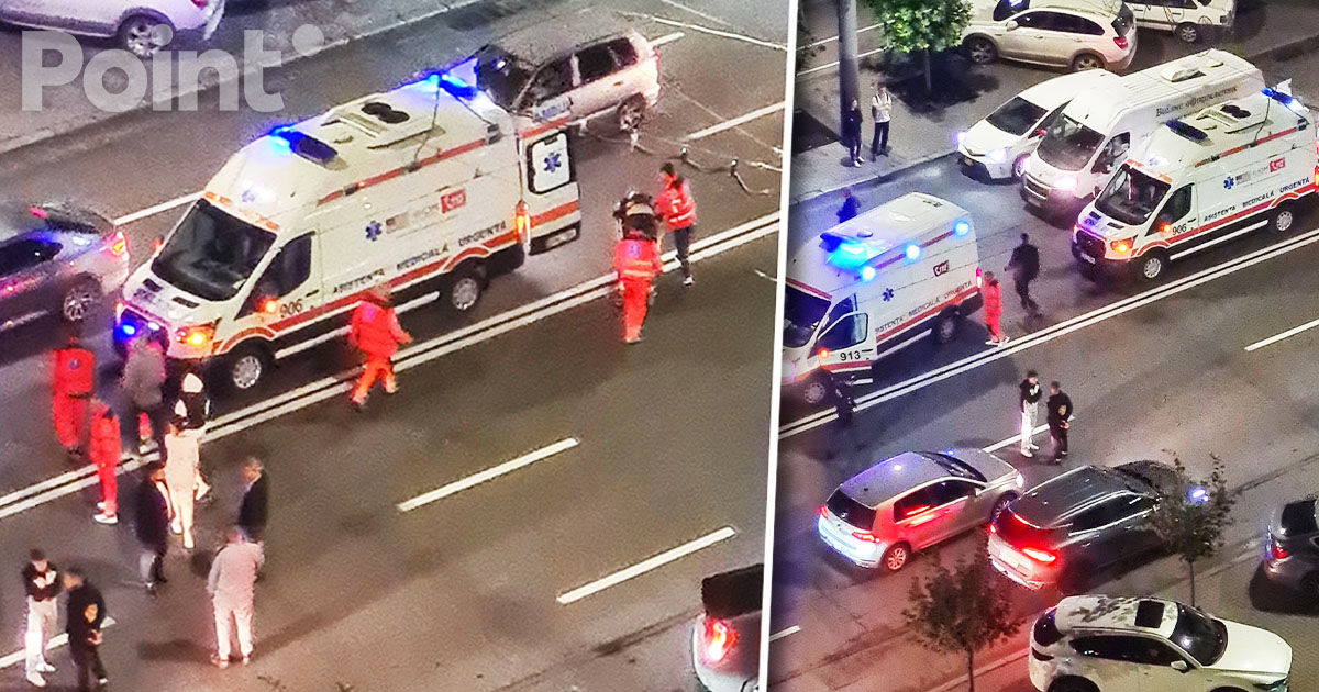 O femeie, lovită în plin de un automobil în centrul Capitalei: Traversa strada neregulamentar.