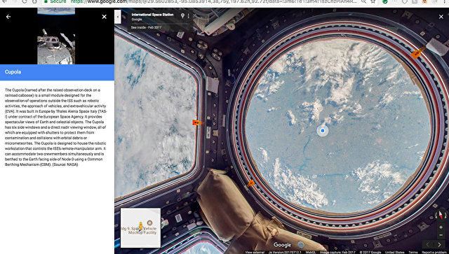 Google запустила виртуальный тур по МКС.