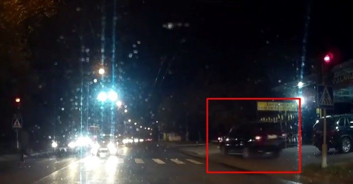 Ghinion pentru şoferul unui Range Rover.