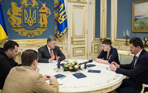 Президент и Савченко скоординировали совместные действия по ускорению освобождения украинских заключенных.