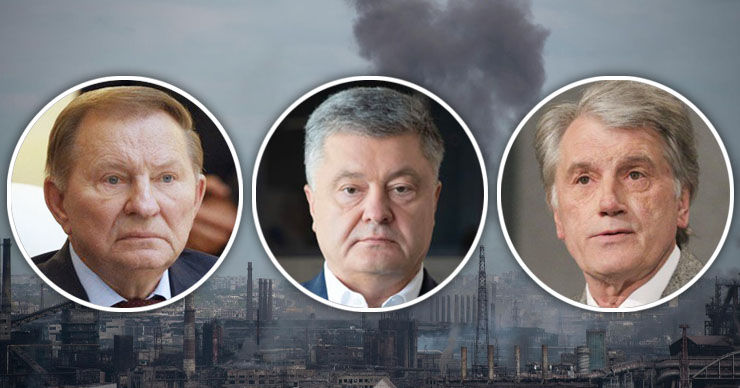 Кучма, Ющенко и Порошенко призвали мир спасти людей из "Азовстали". Коллаж: Point.md