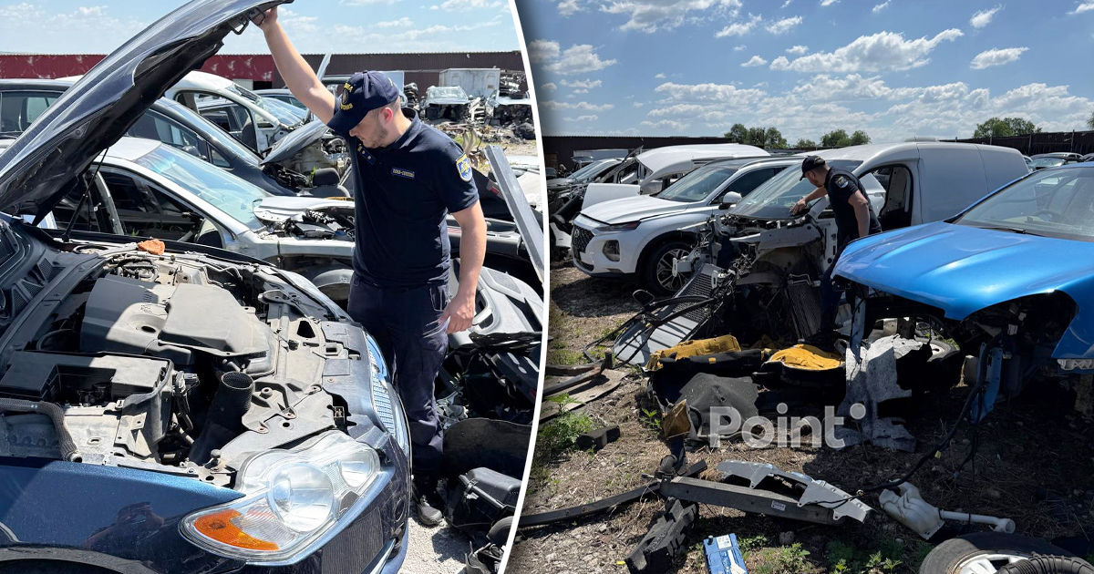 В парке авторазборки в Кетросу нашли незаконно ввезённые машины.