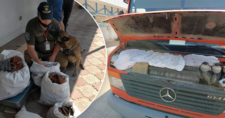 Таможенная служба РМ обнаружила в тайниках авто 200 кг металла и десятки других товаров. Коллаж Point.md.
