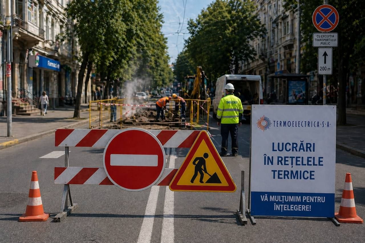 В Кишиневе временно перекроют движение на участке улицы Мелестиу.