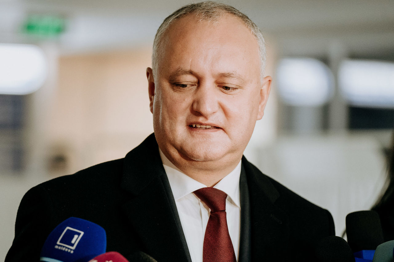 Экс-президент Молдовы, лидер ПСРМ Игорь Додон.