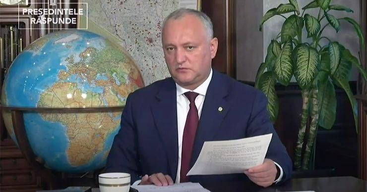 Президент Республики Молдова Игорь Додон. 