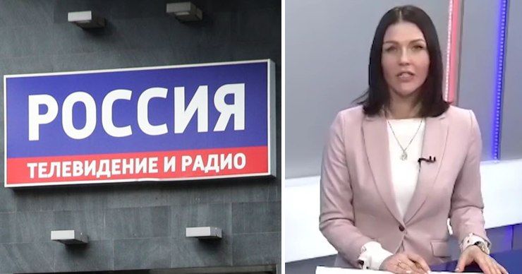 Ведущая «Вестей» рассмеялась, озвучивая сюжет о социальных выплатах. Фото: Point.md.